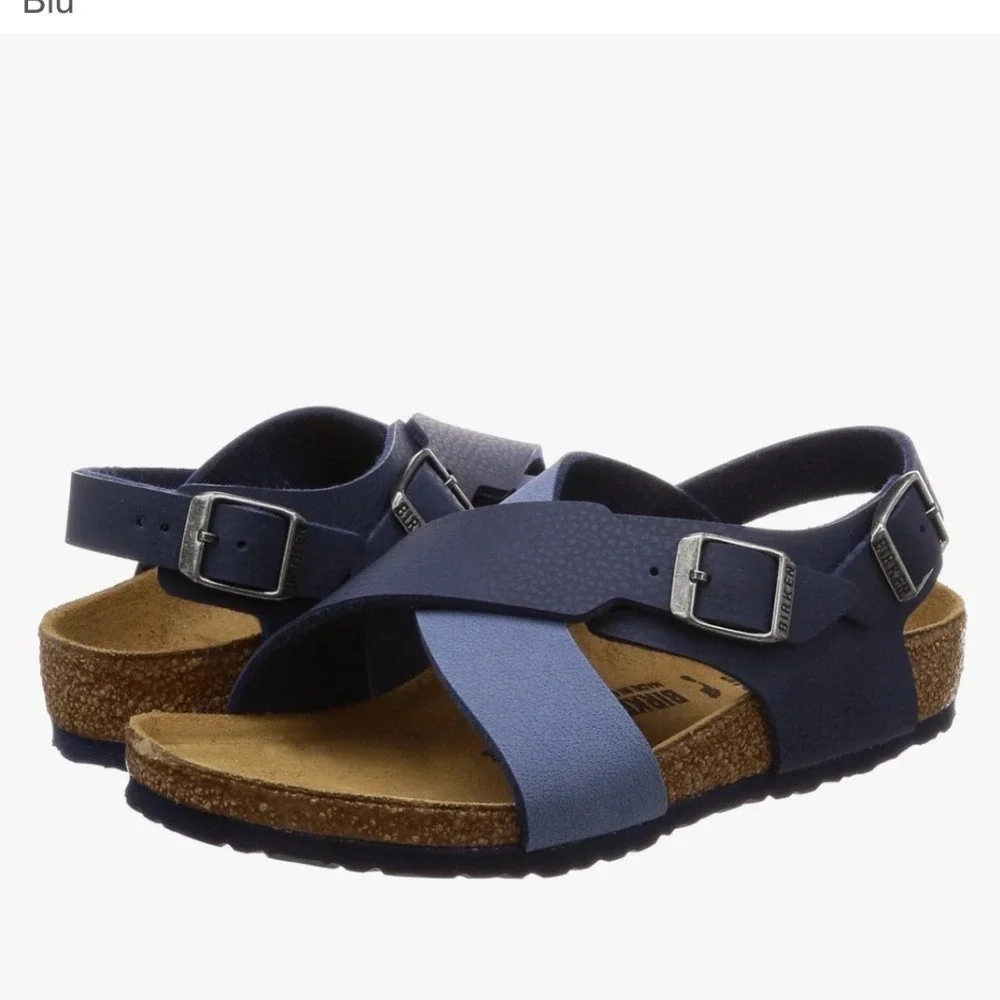 BIRKENSTOCK | NEW Toddler Kid's Spice Blue Guam Strap Sandals, 26‎ EU, 9.5 US